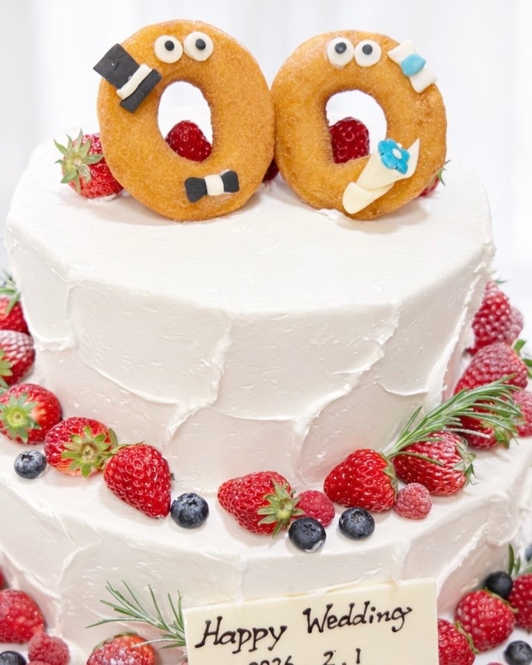 好きを詰め込むウェディングケーキ